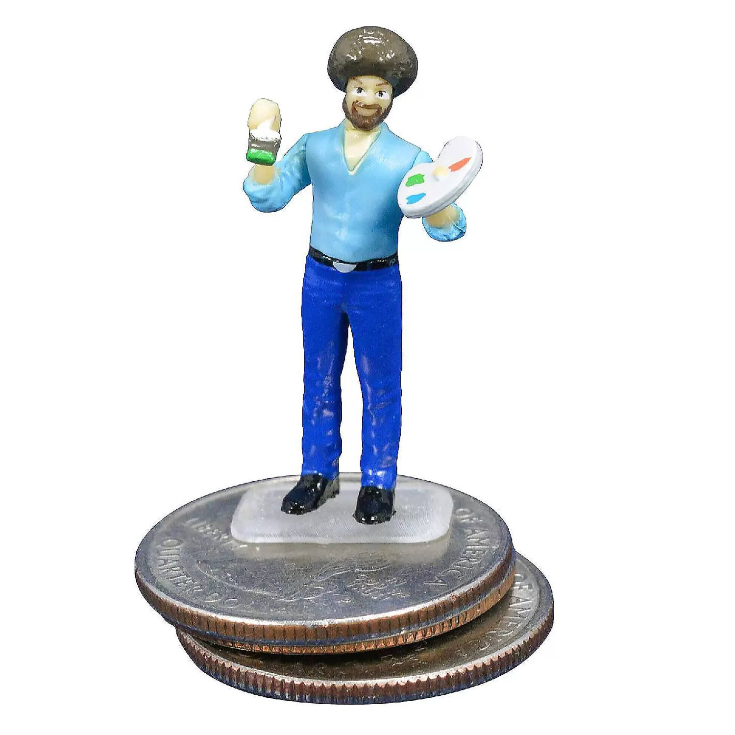 Oriental Trading Character Toys*Worlds Smallest Micro Figure Bob Ross