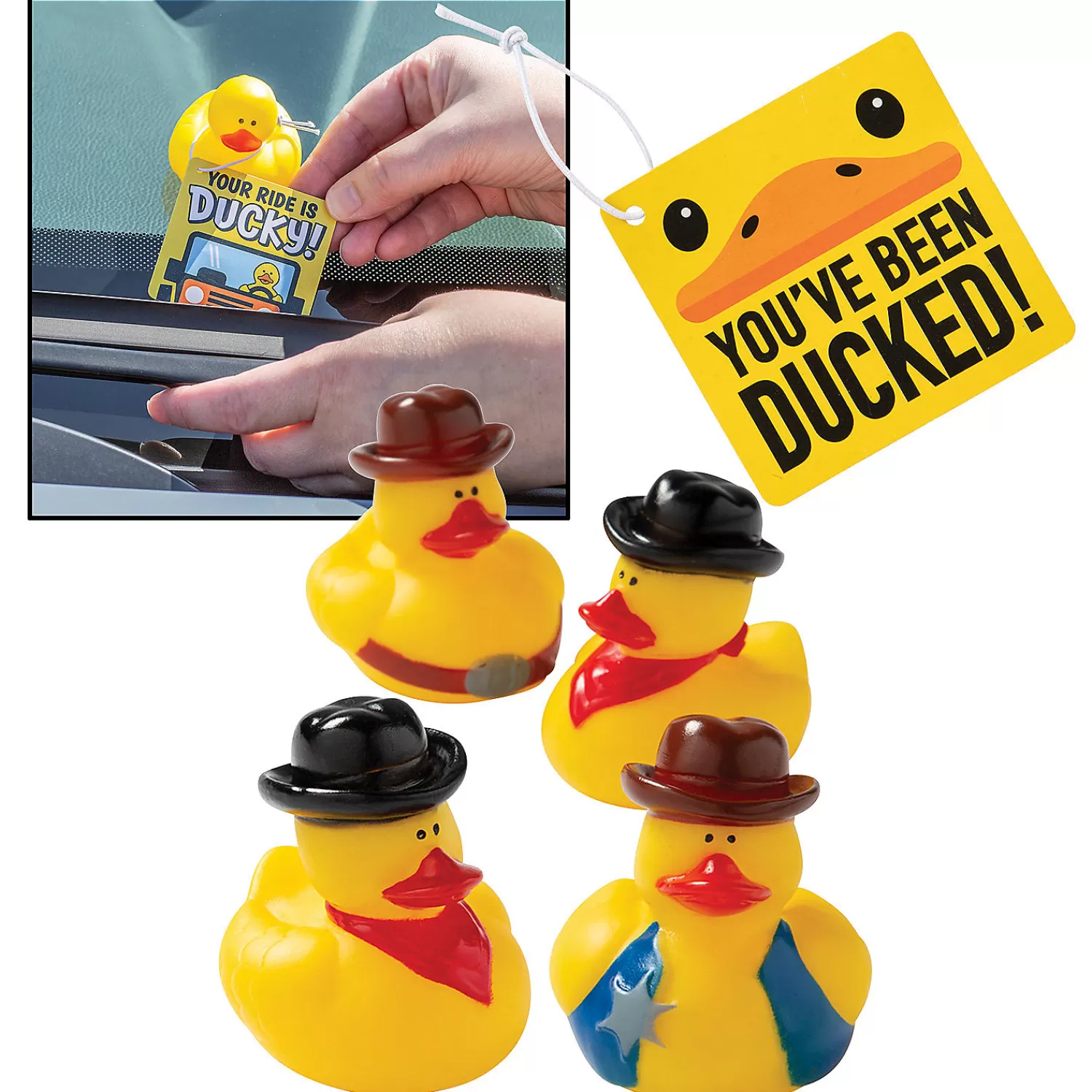 Oriental Trading Rubber Duckies*You'Ve Been Ducked Cowboy Kit For 12