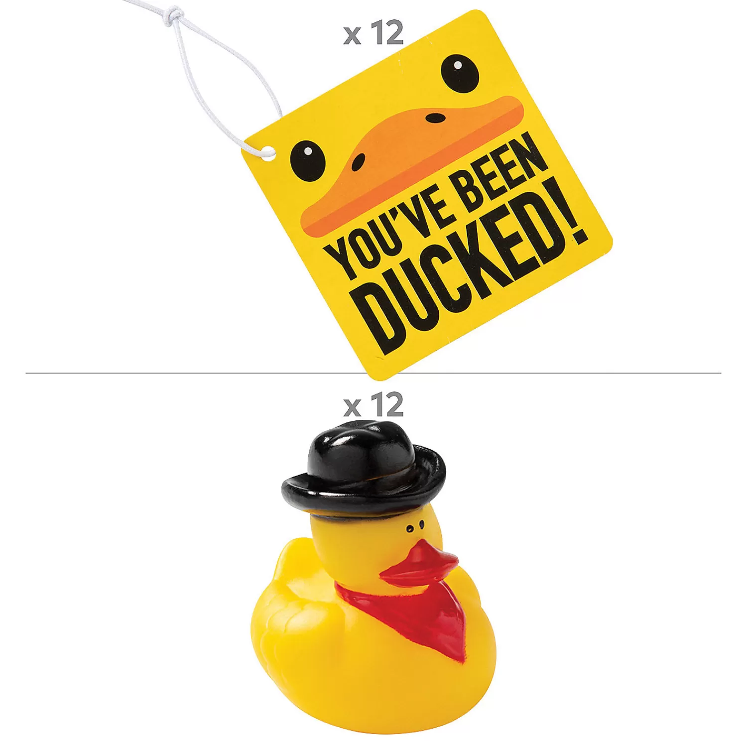 Oriental Trading Rubber Duckies*You'Ve Been Ducked Cowboy Kit For 12