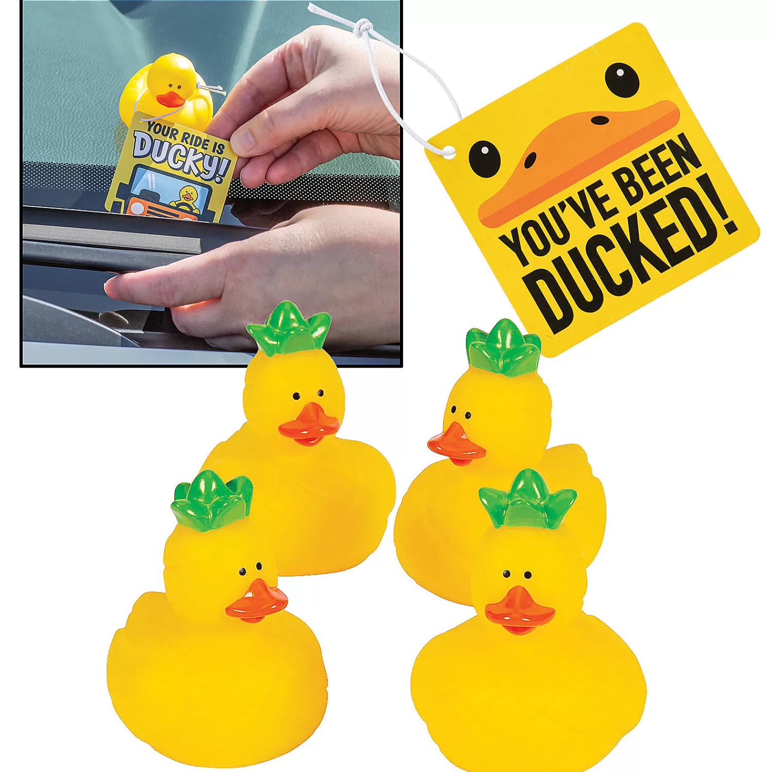 Oriental Trading Rubber Duckies*You'Ve Been Ducked Pineapple Kit For 12