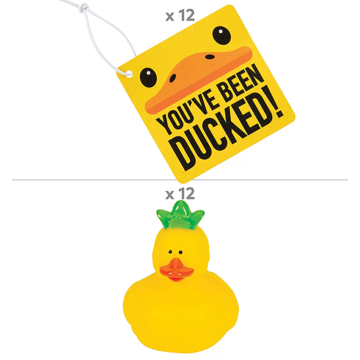 Oriental Trading Rubber Duckies*You'Ve Been Ducked Pineapple Kit For 12